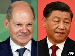 德国总理朔尔茨与中共领导人习近平