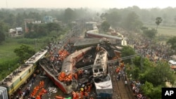 Picha ya ajali ya treni ya India. Picha ya maktaba. Julai 7, 2023.