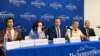 Учасники Форуму вільних держав Постросії у Jamestown Foundation, Вашингтон, 16 квітня 2024 року.