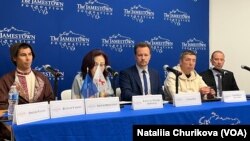 Учасники Форуму вільних держав Постросії у Jamestown Foundation, Вашингтон, 16 квітня 2024 року.