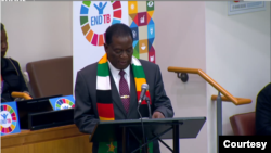 President Mnangagwa speaking at the UNGA 2023 Session on fight against TB