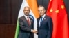 中共中央政治局委员兼外长王毅与印度外长苏杰生（Subrahmanyam Jaishankar)在老挝万象出席东盟外长会议期间举行会晤。（2024年7月25日）