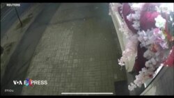 Camera tại cửa hàng bán hoa ở Kyiv ghi lại khoảnh khắc vụ tấn công phi đạn của Nga 