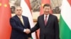 中国国家主席习近平在北京钓鱼台国宾馆会见匈牙利总理欧尔班。（2024年7月8日）
