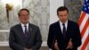 Montenegro, Podgorica, Senators Chris Murphey and Gary Peters during visit