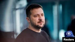 Президент Володимир Зеленський в штаб-квартирі НАТО в Брюсселі 11 жовтня 2023 р.