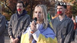 Під стінами Білого Дому пройшла акція на підтримку полонених захисників Азовсталі. Відео