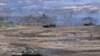 Відеокадр від російського Міністерства оборони показує російські та білоруські танки, лютий 2022 рік