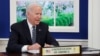 U.S. President Joe Biden participates virtually in an ASEAN summit from an auditorium at the White House in Washington, Oct. 26, 2021. Biden is set to host an in-person meeting with leaders of Southeast Asian countries at the White House May 12-13. 