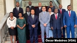 Governo de São Tomé e Príncipe com o Presidente da República (cen), São Tomé e Príncipe, 14 Novembro 2022