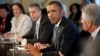 U.S. President Barack Obama participates in his first cabinet meeting of his second term in the Cabinet Room of the White House, Mar. 4, 2013.