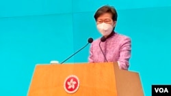 香港特首林郑月娥表示，不寻求连任是个人决定，认为北京官方毋须回应她的决定 (美国之音/汤惠芸)