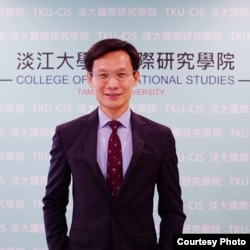 台北的淡江大学国际研究所副教授张福昌(照片提供:张福昌)