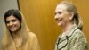US Secretary of State Hillary Rodham Clinton and Pakistan Foreign Minister Hina Rabbani Khar before a bilateral meeting at a hotel in Tokyo , Japan, July 8, 2012