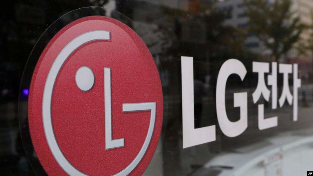 FILE - This Oct. 26, 2017, photo shows the corporate logo of LG Electronics in Goyang, South Korea. Two South Korean vehicle battery makers have settled a trade dispute that will allow one of them to produce batteries in the U.S. state of Georgia.