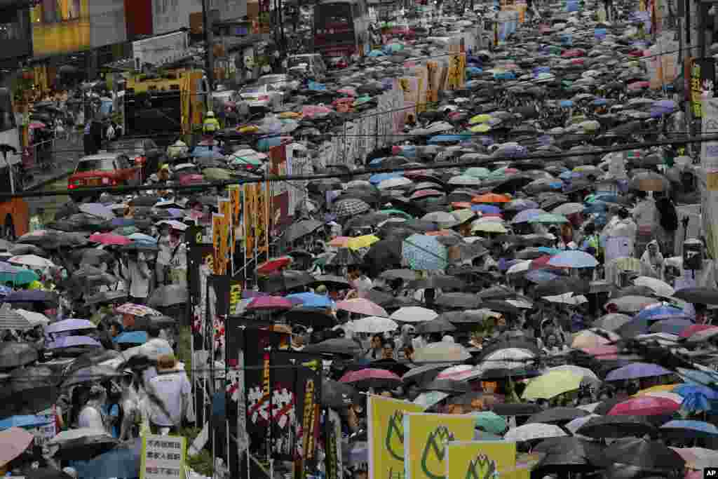 香港七一大遊行 (AP)