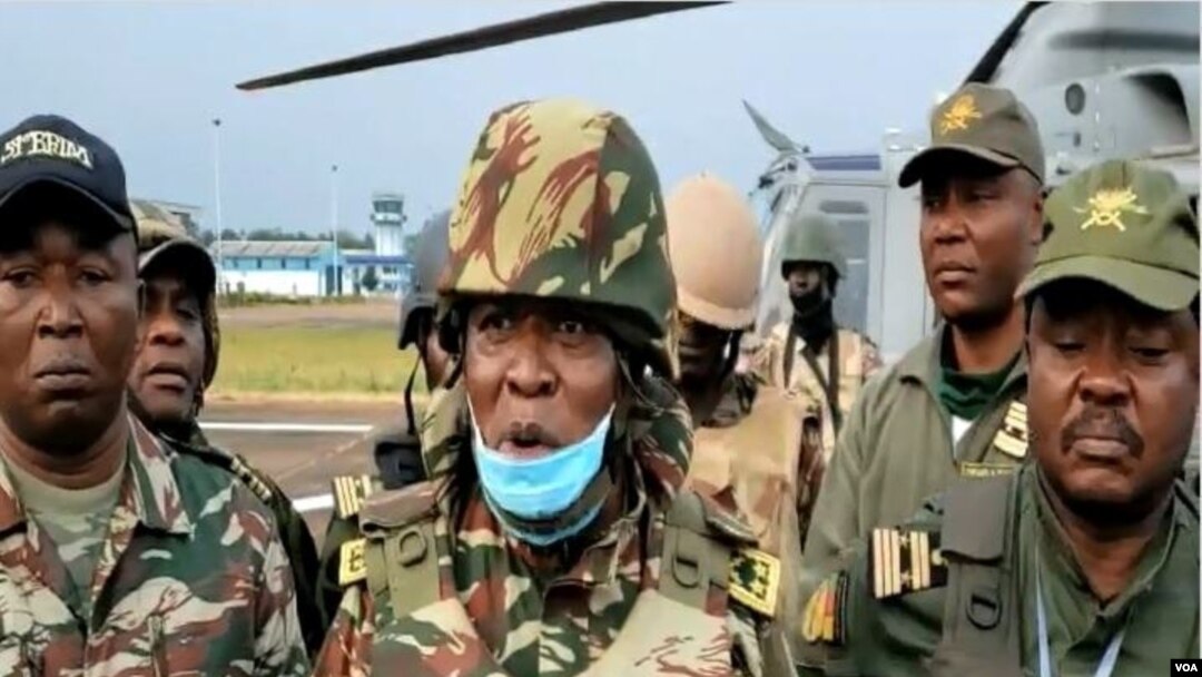 General Valere Nka, commander of the Cameroonian troops fighting separatists in the English-speaking North-West region, Dec. 12, 2020. (Moki Edwin Kindzeka/VOA)