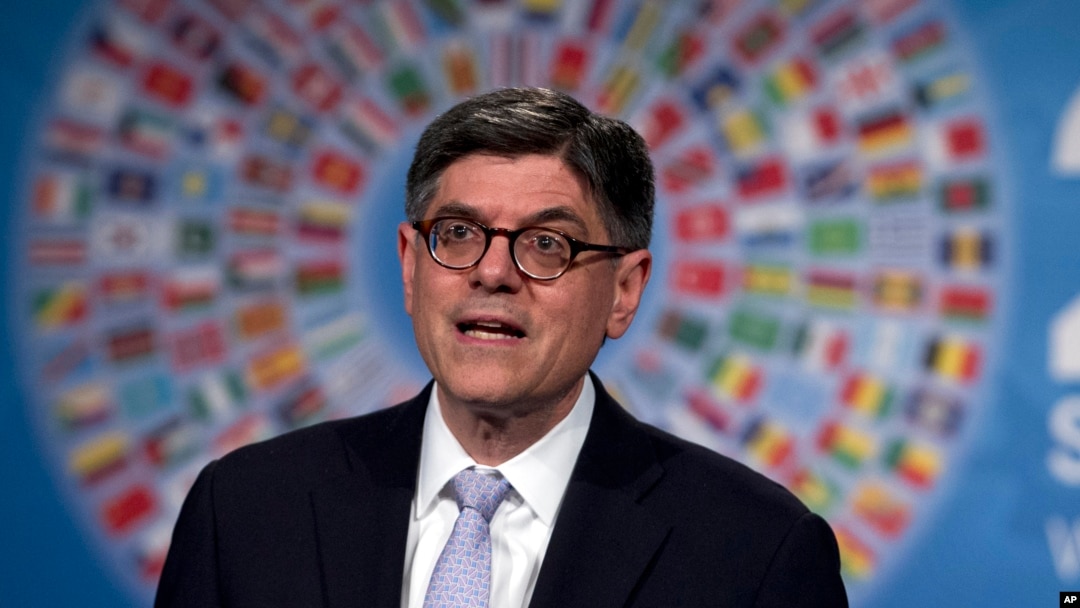 FILE - Treasury Secretary Jacob Lew, speaking to reporters in April, says failure by Congress to raise the debt limit will diminish confidence in the government, discourage investment and leave Washington unable to cope with emergencies. 