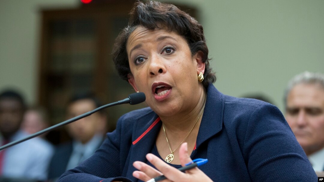Attorney General Loretta Lynch testifies on Capitol Hill in Washington, July 12, 2016, before the House Judiciary Committee.