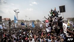 Balandi ya Martin Fayulu na meeting na place Ste Therese, N'Djili, Kinshasa, le 3 fevrier 2019.