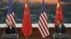 Chinese Foreign Minister Yang Jiechi (R) and U.S. Secretary of State Hillary Clinton hold a news conference at the Great Hall of the People in Beijing, September 5, 2012.