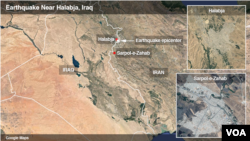 Earthquake on Iran-Iraq border