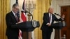 Пресконференція за участю президента США Дональда Трампа та прем’єр-міністра Британії Кіра Стармера у Білому домі. 27 лютого 2025 року. Фото AFP