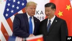 时任美国总统特朗普2019年6月29日在日本参加G20峰会期间与习近平会晤。