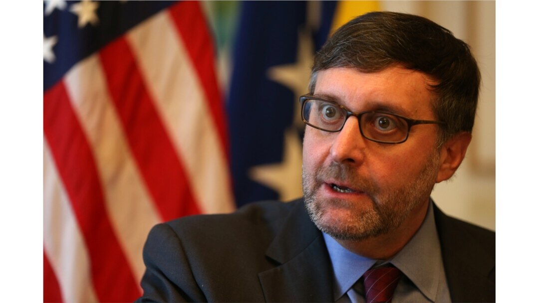 Matthew Palmer, U.S. State Department Director for South Central European Affairs speaks during an interview with Reuters in Sarajevo, Bosnia and Herzegovina Dec. 4, 2018.