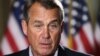 U.S. House Speaker John Boehner (R-OH) speaks to the media outside his office on Capitol Hill in Washington, December 7, 2012.