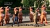 Dinosaurs Roam Washington in Budget Protest
