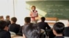 북한 평양과학기술대학의 영어수업 광경. (자료사진)
