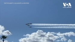 Льотчики ВПС США пролетіли над Лас-Вегасом на знак солідарності з медиками, які ведуть боротьбу з коронавірусом. Відео
