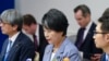 日本外相上川阳子（中）（美联社）