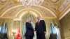 Russian President Vladimir Putin, left, shakes hands with Turkey's President Recep Tayyip Erdogan during their meeting in the Kremlin in Moscow, March 10, 2017.