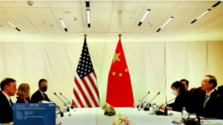 美国国家安全顾问沙利文与中共主管外交的中央政治局委员杨洁篪2021年10月在瑞士苏黎世举行会晤。