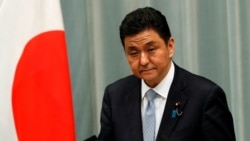 资料照：日本防务大臣岸信夫在记者会上（2020年9月16日）