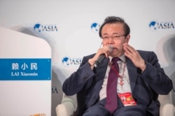 习近平反腐10年，贪官在中国层出不穷。权力寻租被认为是根源。图为2021年1月29日被执行死刑的巨贪、中国华融资产管理公司董事长赖小民2016年3月24日，在中国海南省博鳌亚洲论坛年会期间发表演讲。(法新社)