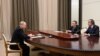 Зустріч очільника МАГАТЕ Гроссі з президентом РФ Путіним та очільником "Росатома" Ліхачовим. Фото: Ramil Sitdikov/AFP