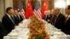 美国总统特朗普与中国国家主席习近平2018年12月1日在布宜诺斯艾利斯共进晚餐