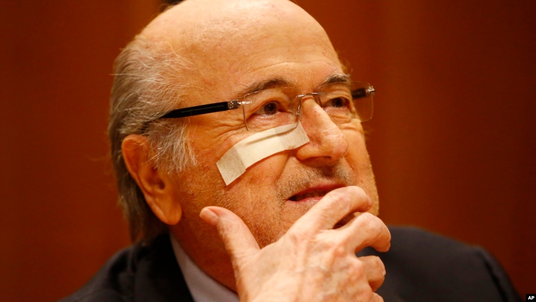 FILE - Suspended FIFA President Sepp Blatter attends a news conference in Zurich, Switzerland, Dec. 21, 2015.