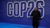 Ghana's President Nana Akufo-Addo arrives for the COP26 summit at the Scottish Event Campus (SEC) in Glasgow, Scotland, Nov. 1, 2021. 