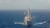 Tàu khu trục USS Lassen ở Biển Đông.