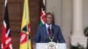 Rais William Ruto speaks akizungumza na waandishi wa habari katika ikulu ya Nairobi. Julai 5, 2024.