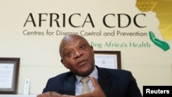 John Nkengasong, Africa's Director of the Centers for Disease Control, speaks during an interview with Reuters at the African Union Headquarters in Addis Ababa, Ethiopia, March 11, 2020.