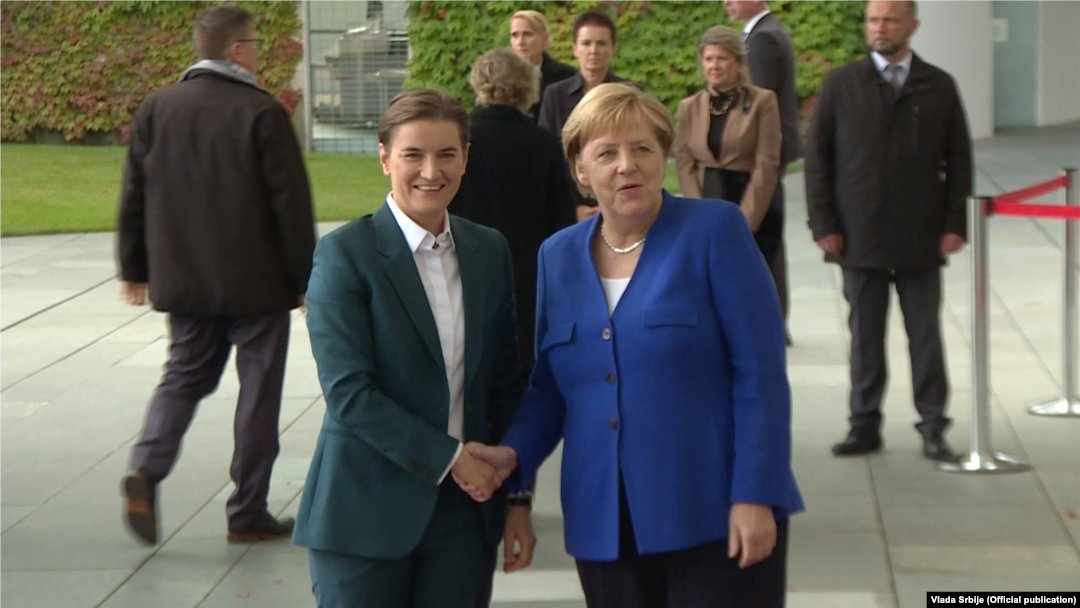 Predsednica Vlade Srbije Ana Brnabić sa nemačkom kancelarkom Angelom Merkel, Foto: official website