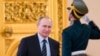 Russian President Vladimir Putin arrives to cheir a meeting of a committee on preparations for upcoming Victory Day in WWII, in Moscow's Kremlin, Russia, on April 5, 2016. 