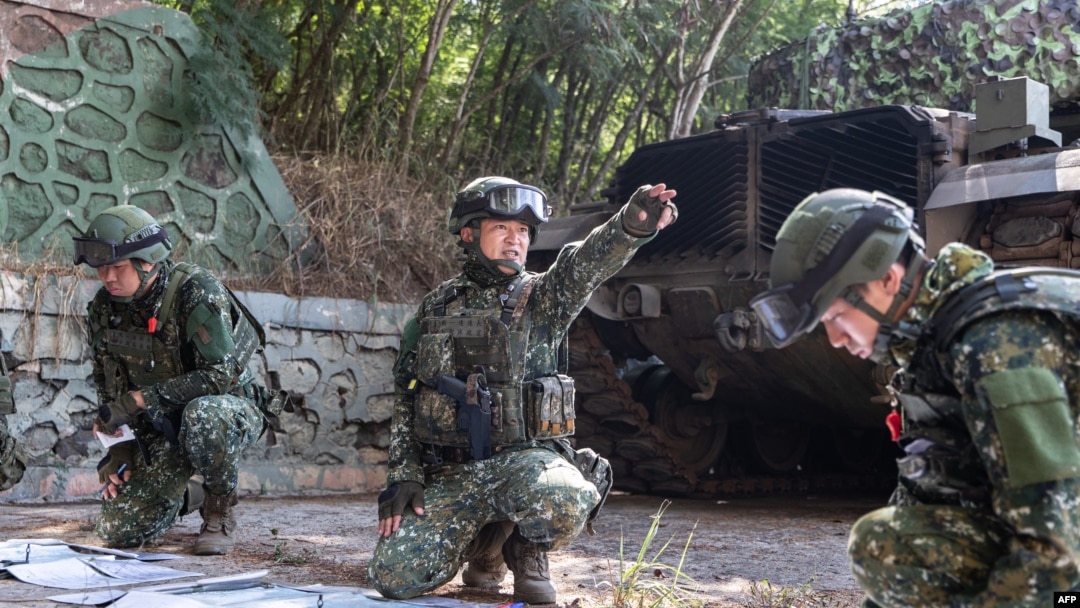 資料照片: 2024年7月22日台灣軍人參加年度漢光演習