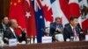 U.S. President Barack Obama watches as Chinese President Xi Jinping speaks at the opening ceremony of the G20 Summit in Hangzhou, Zhejiang province, China, Sept. 4, 2016.