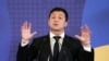 FILE - Ukrainian President Volodymyr Zelenskiy speaks during an EU-Ukraine summit press conference in Kyiv, July 8, 2019.